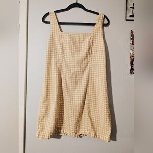Old Navy Yellow Gingham Mini Dress